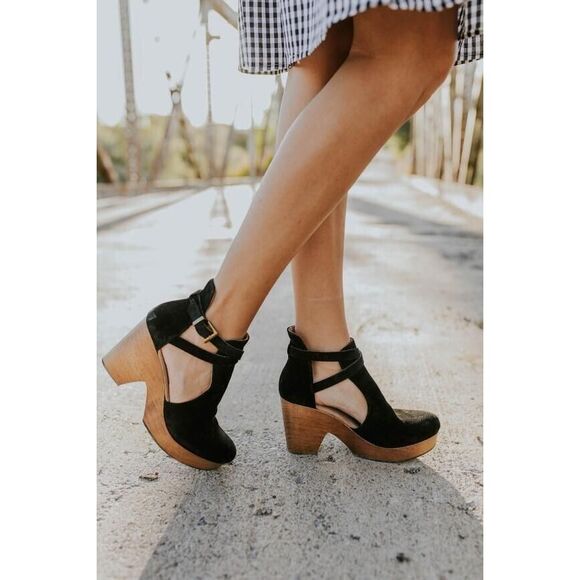 New Free People Cedar Women Black Clog